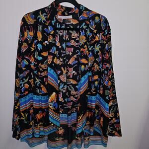 AC Sport Vintage Blazer With Colored Balls Hanging At Center Pockets Size 14